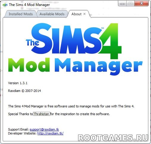 The Sims 4 Mod Manager 1.3.1
